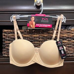 NWT Maidenform Strapless Push Up Bra 34C